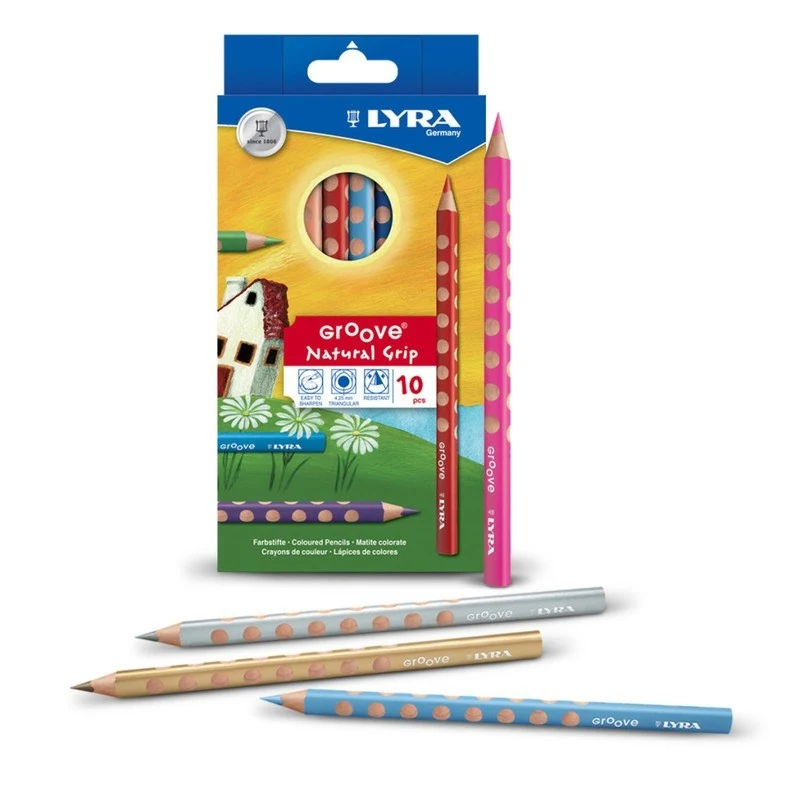 Lyra Groove Coloured Pencils - Ergonomic Grip